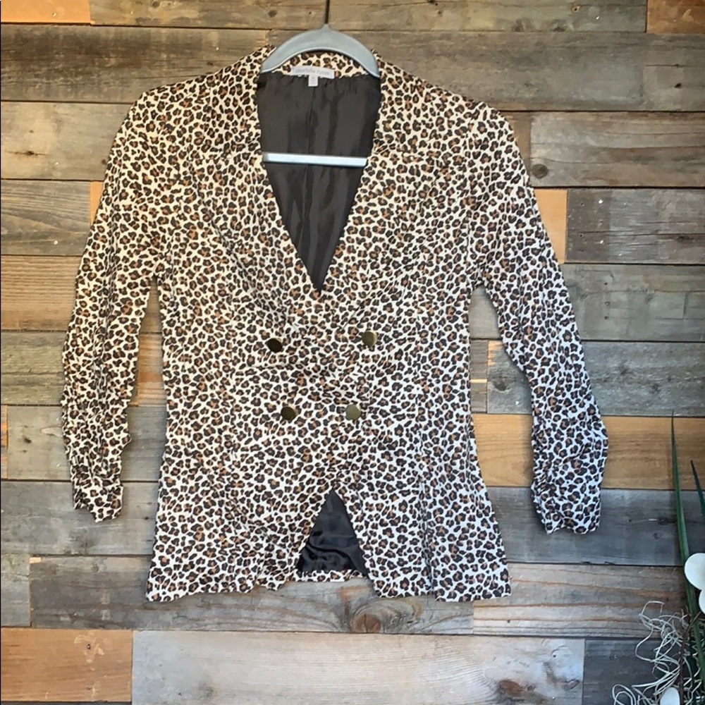 Leopard Print Blazer